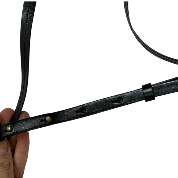 ISABEL MARANT Luzes Mini Gathered Soft Leather Shoulder Bag Black - Picture 11 of 12